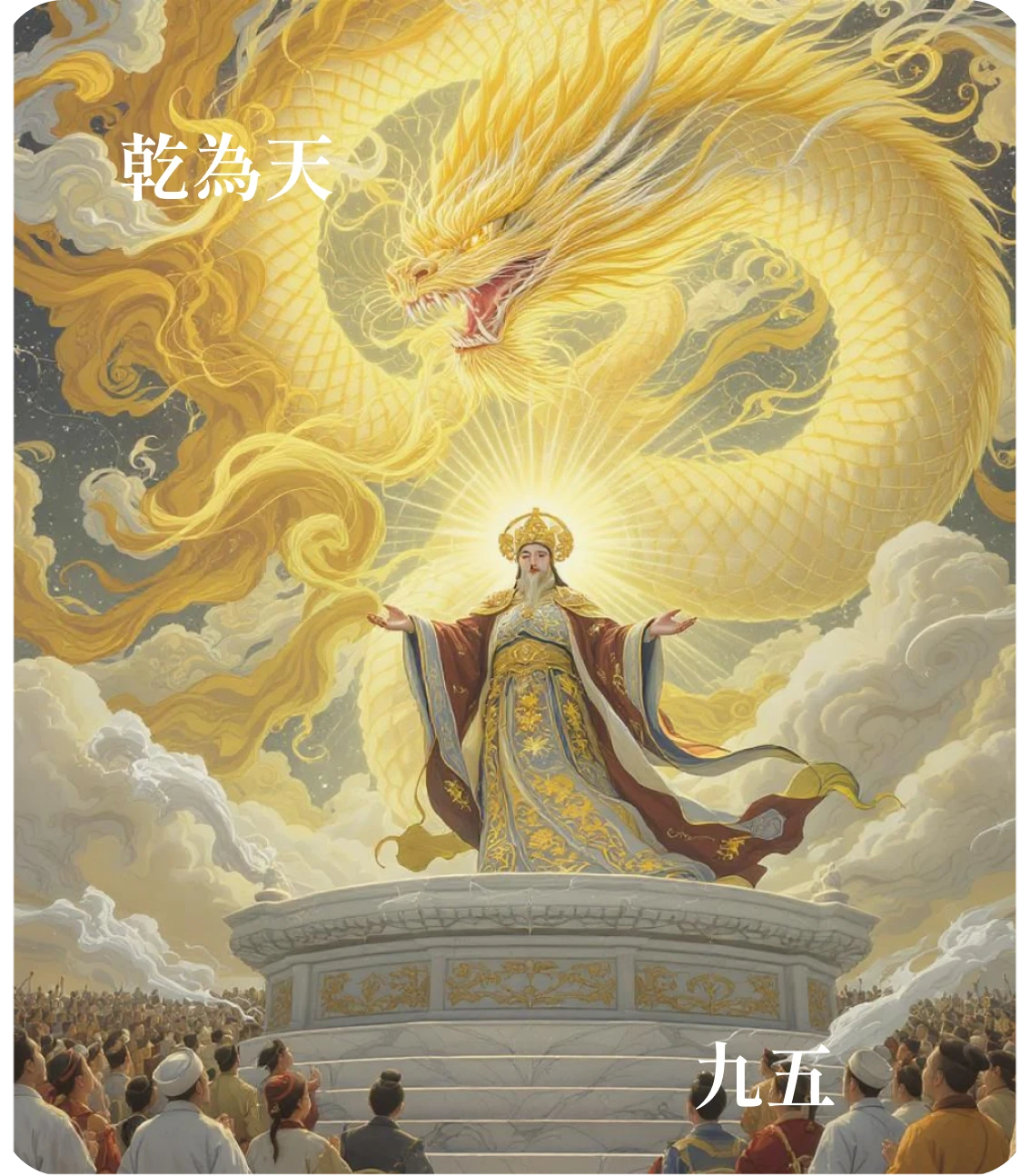 乾卦九五爻カード——飛龍在天