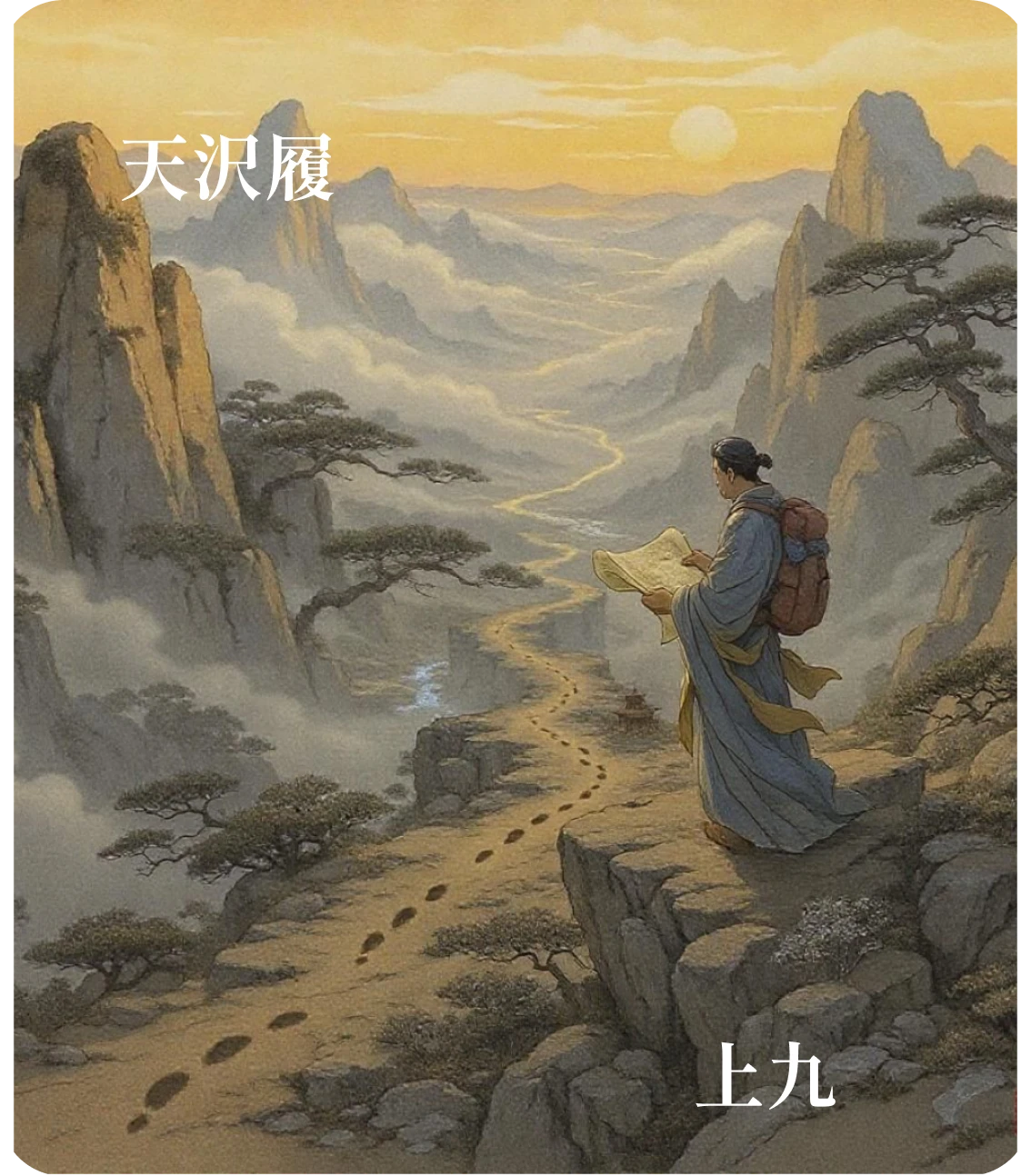 履卦上九爻カード：視履考祥