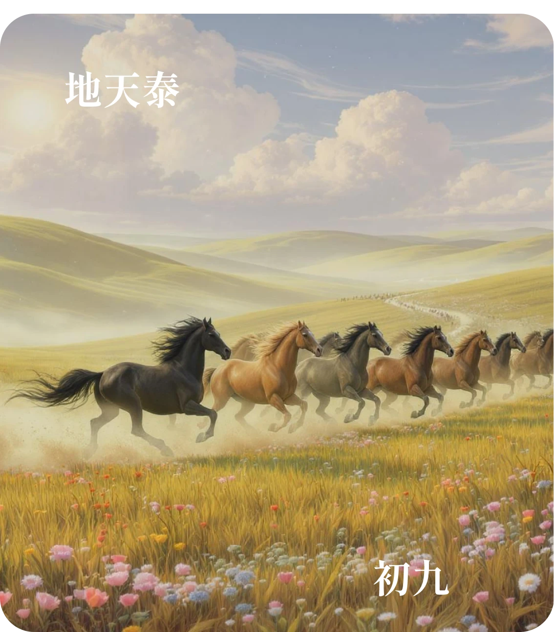 泰卦初九爻カード:拔茅茹