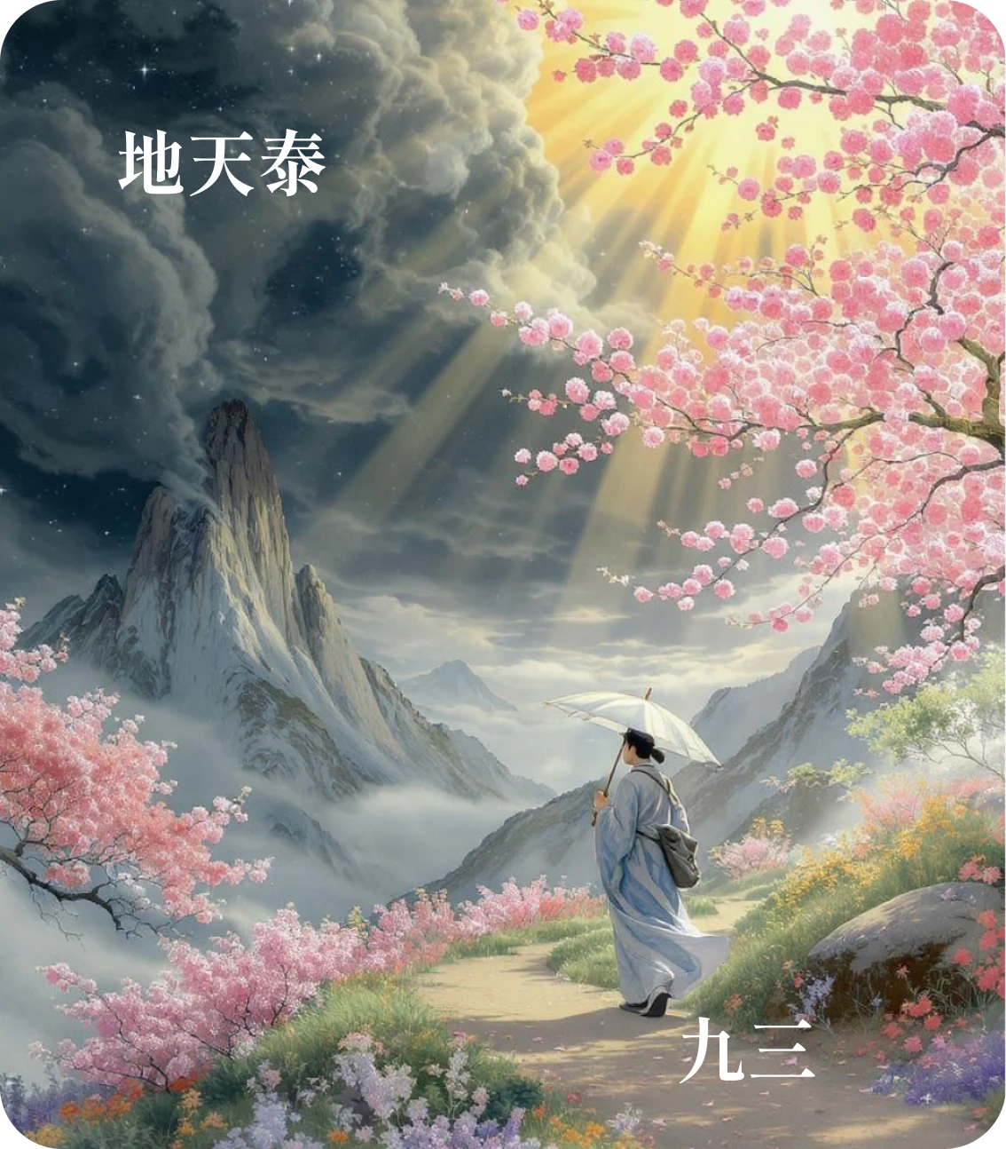 泰卦九三爻カード:無平不陂