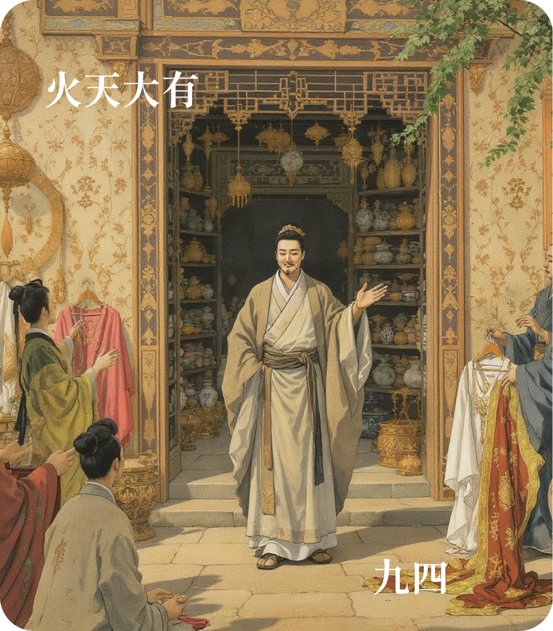 大有卦九四爻カード：匪其彭