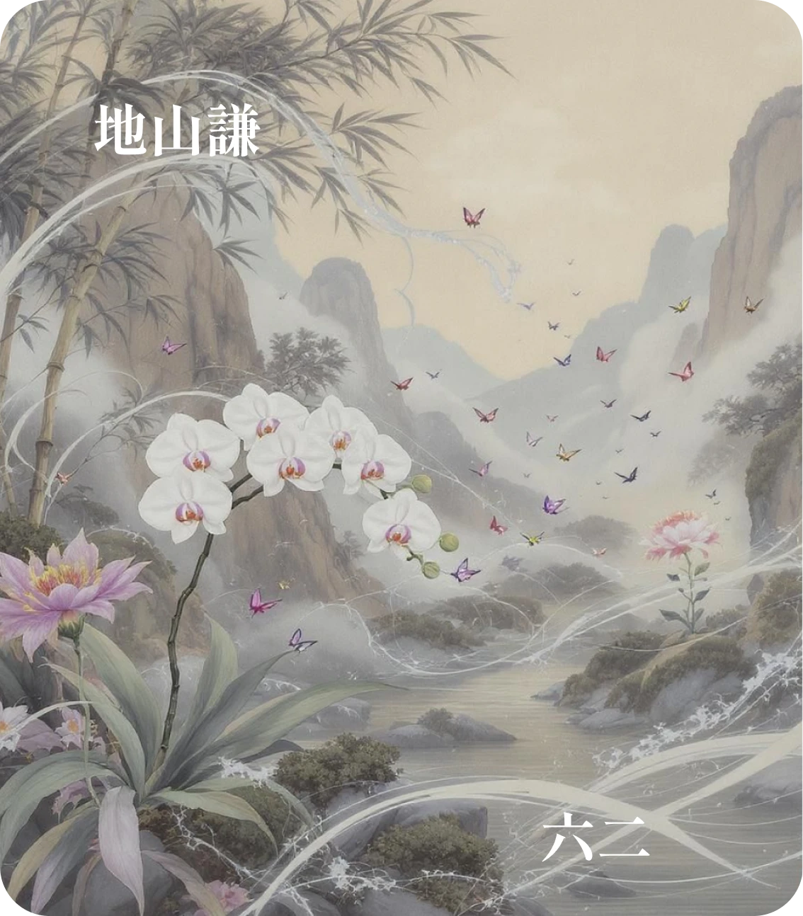 謙卦六二爻カード:鳴謙