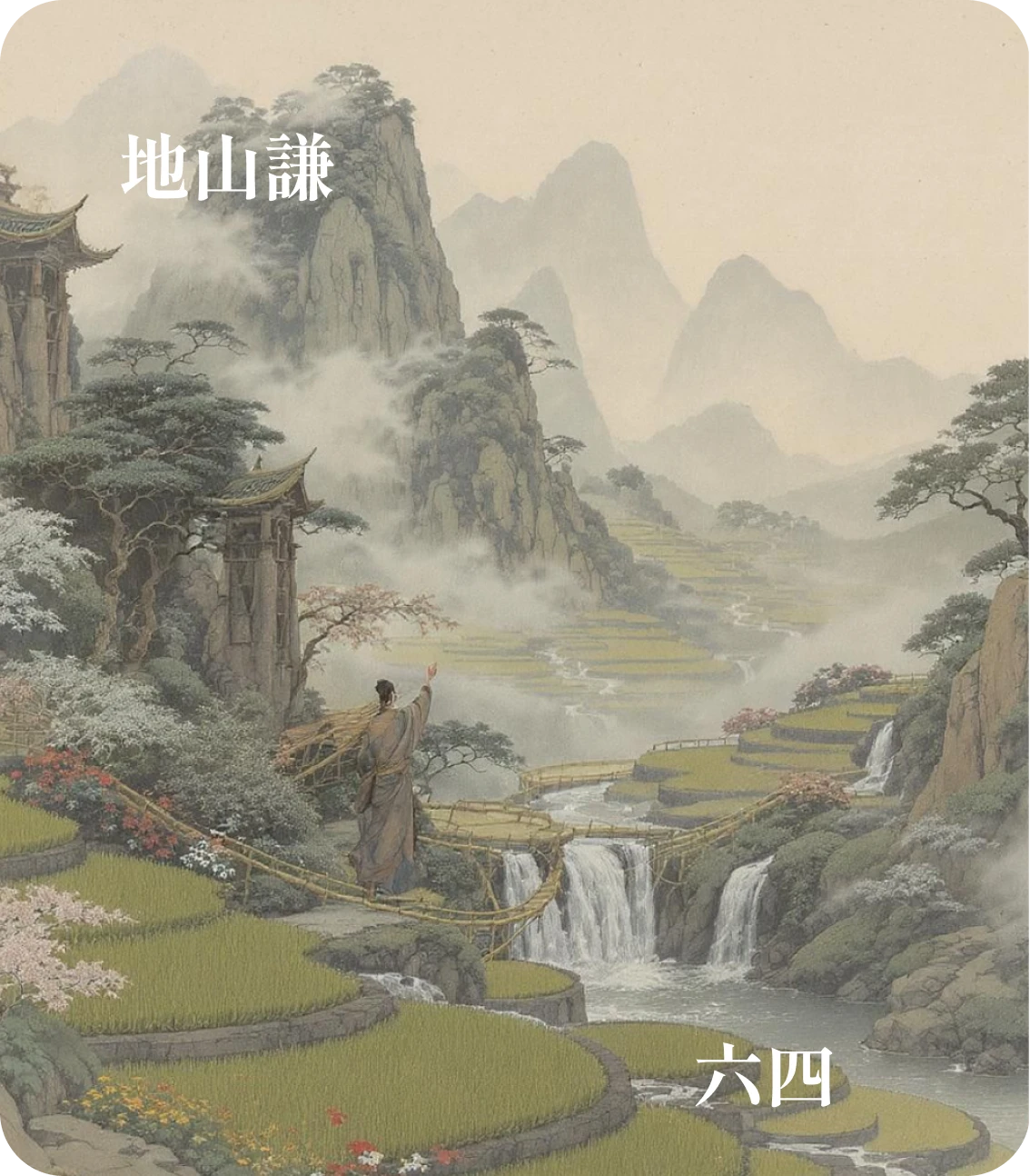 謙卦六四爻カード:撝謙