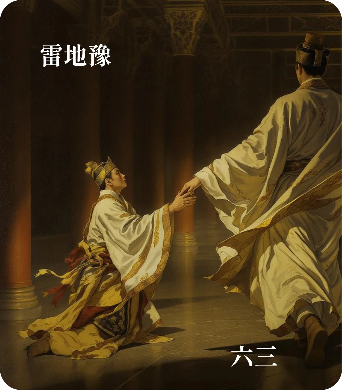 豫卦六三爻カード:盱豫