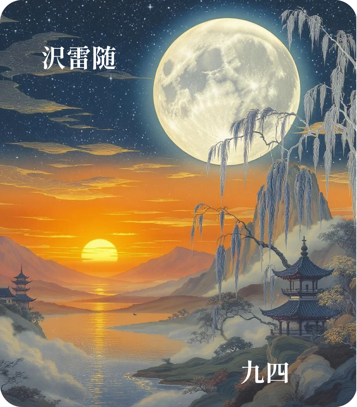 随卦九四爻カード:随有獲