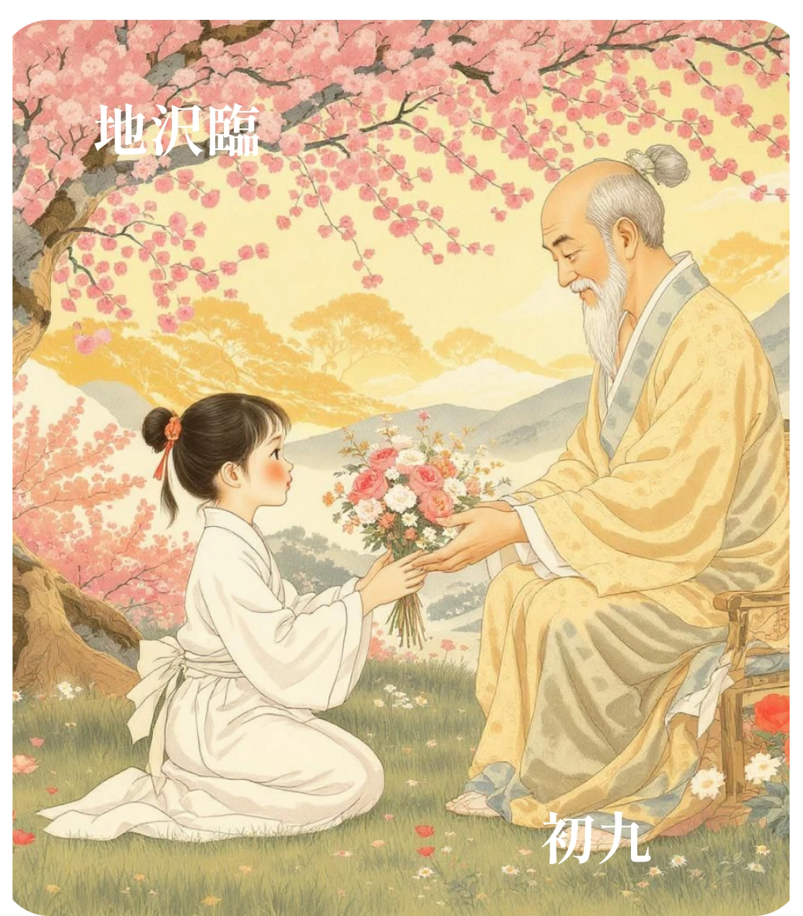 臨卦初九爻カード：咸臨