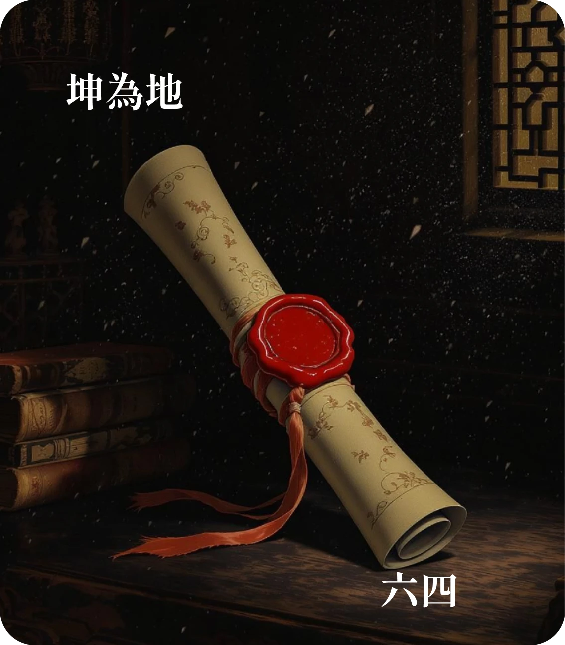 坤卦六四爻カード:括嚢無咎