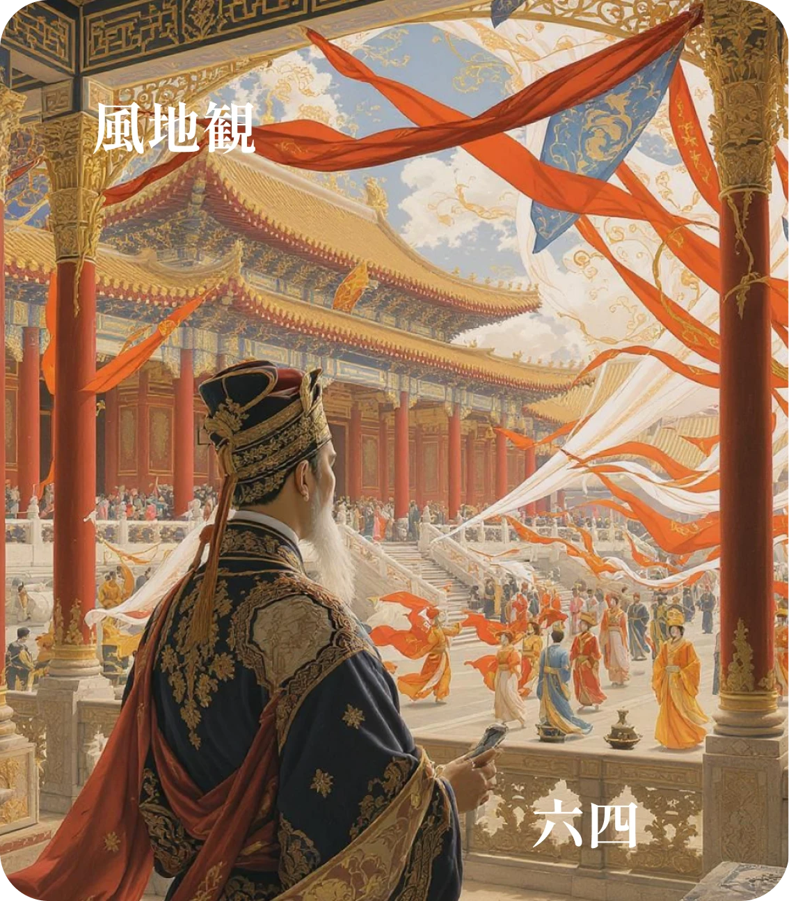 観卦六四爻カード:観国之光