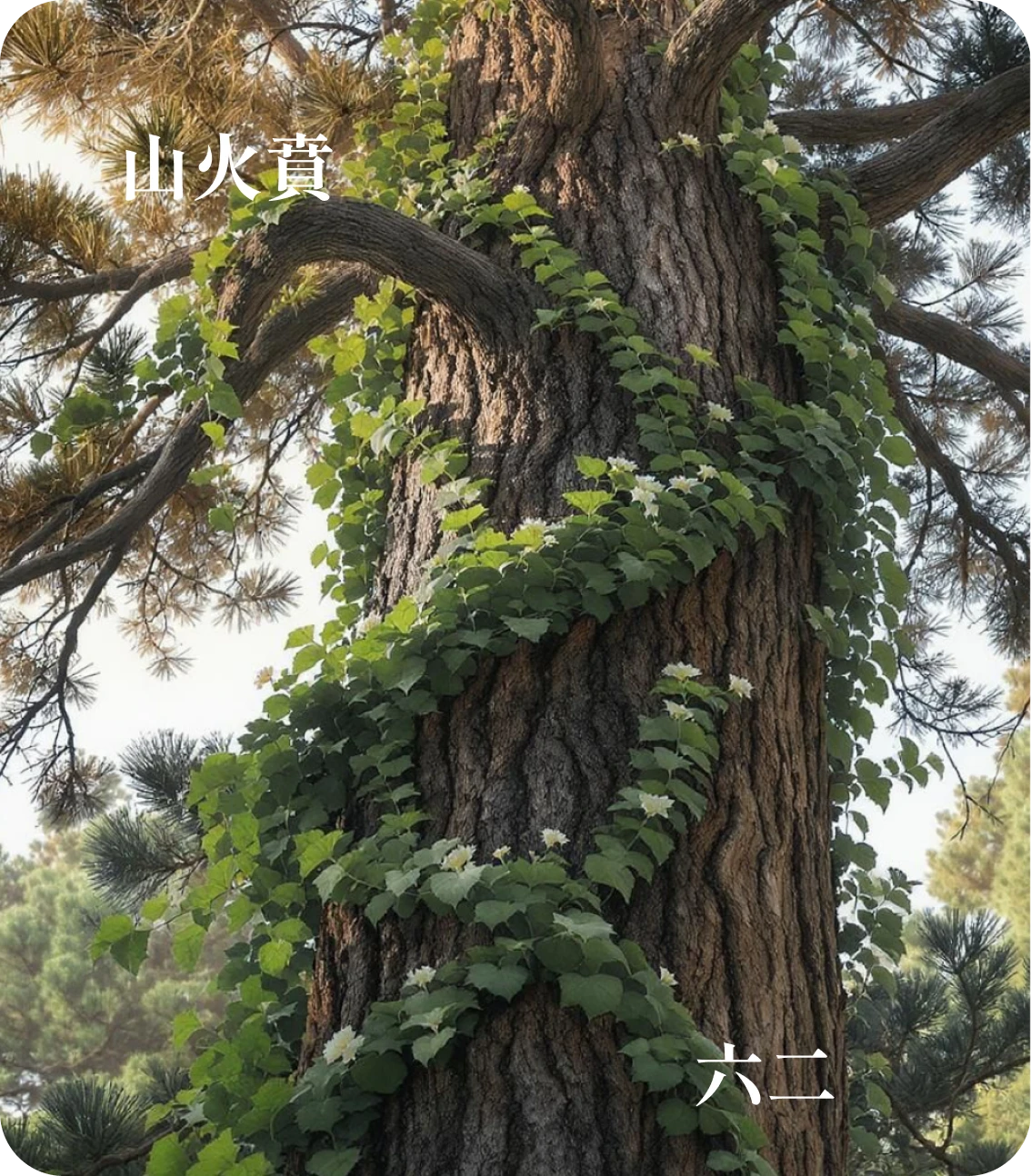 賁卦六二爻カード：賁其須