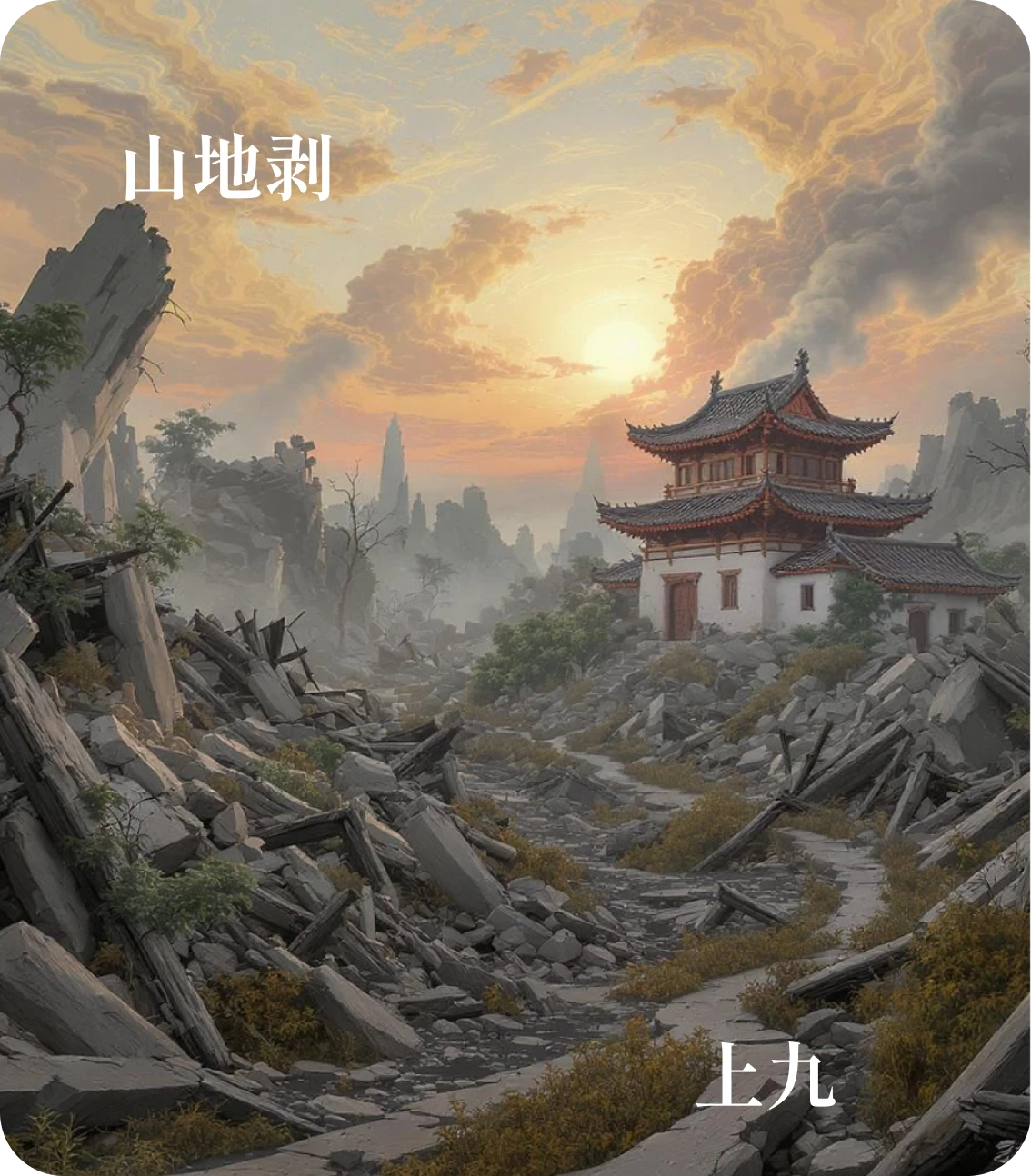 剥卦上九爻カード:碩果不食