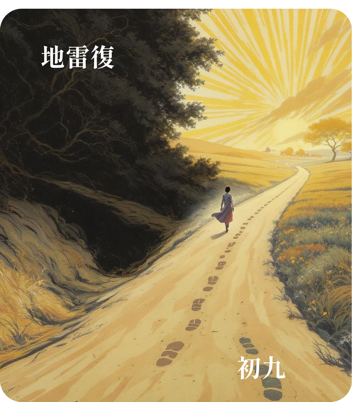 復卦初九爻カード：不遠復