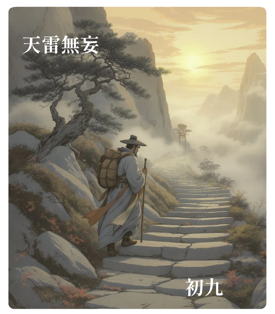 无妄卦初九爻カード:无妄往吉