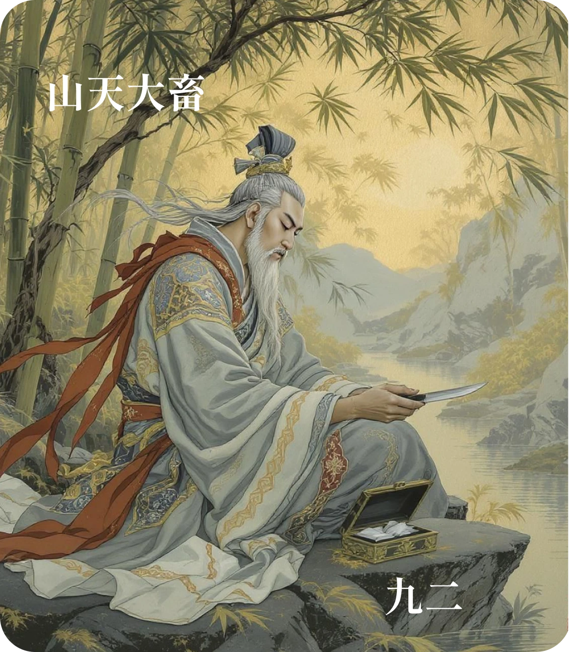 大畜卦九二爻カード:輿説輹