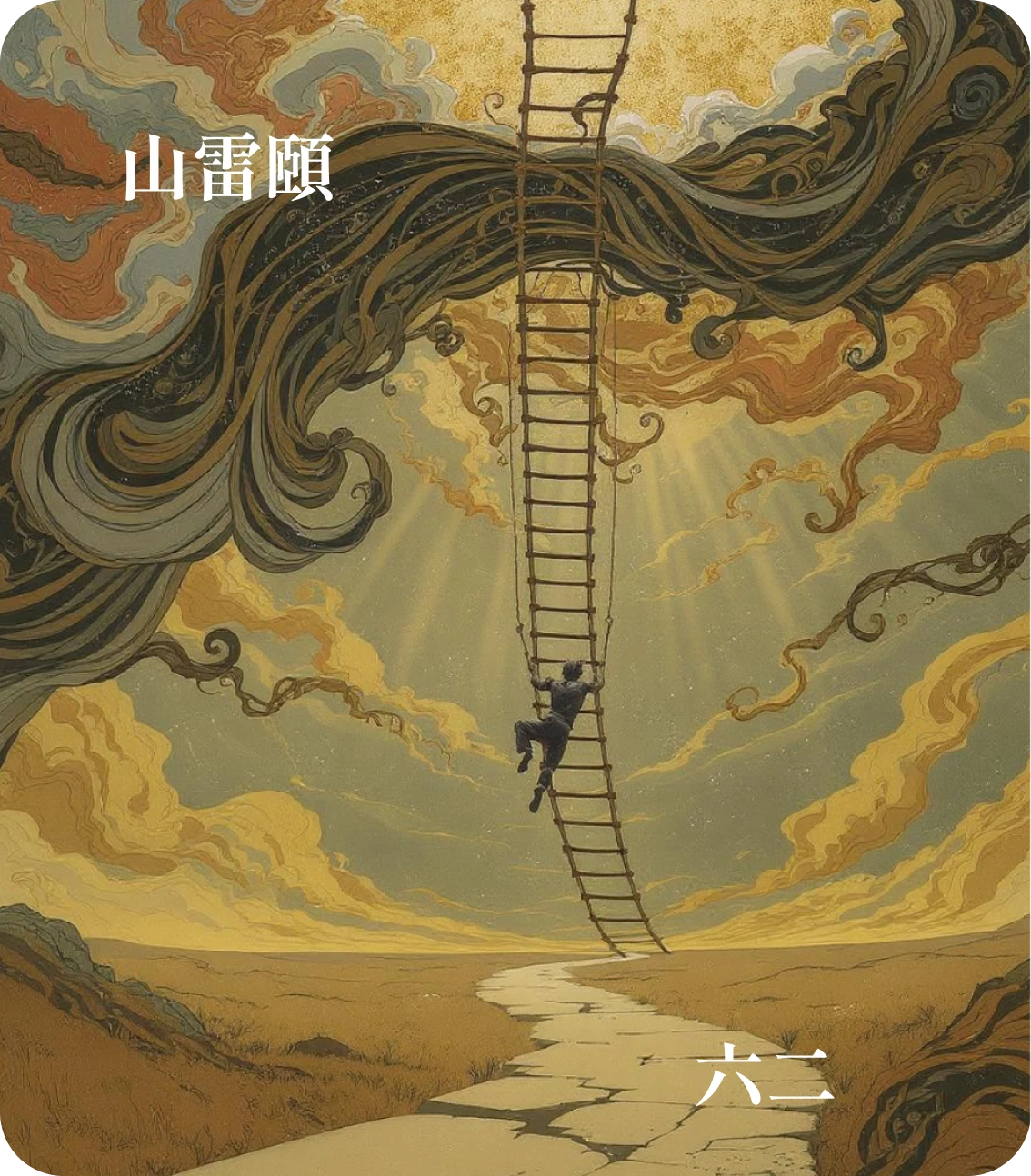 頤卦六二爻カード:顛頤