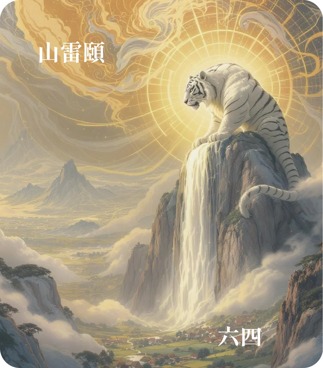 頤卦六四爻カード:虎視眈眈