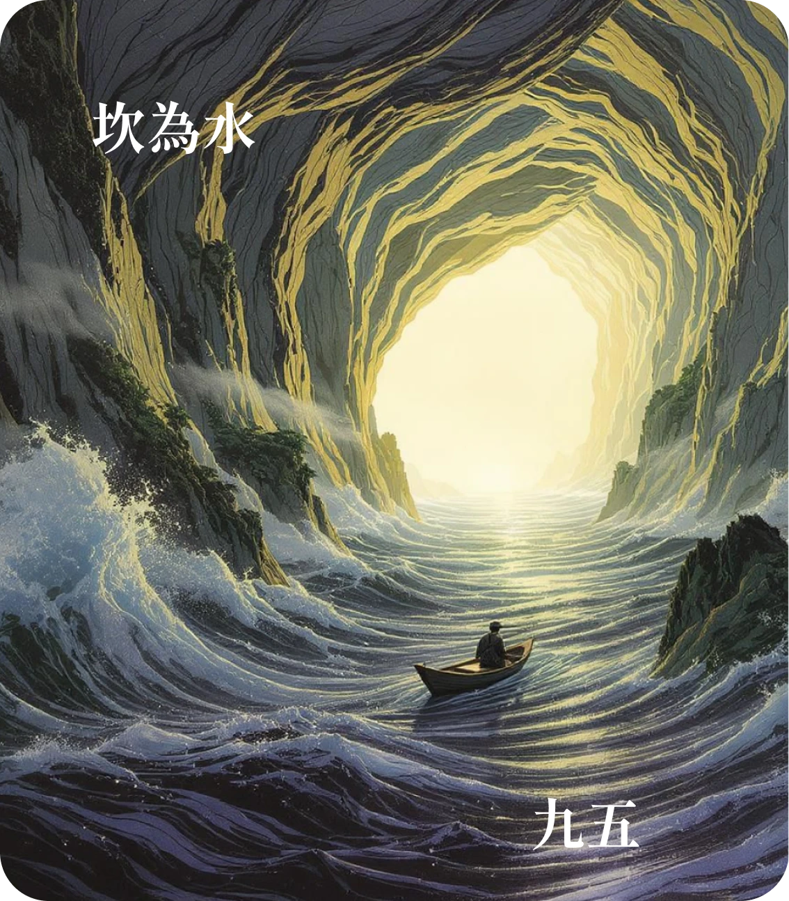 坎卦九五爻カード：坎不盈