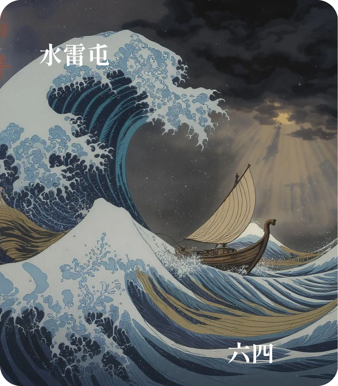屯卦六四爻カード:求婚媾