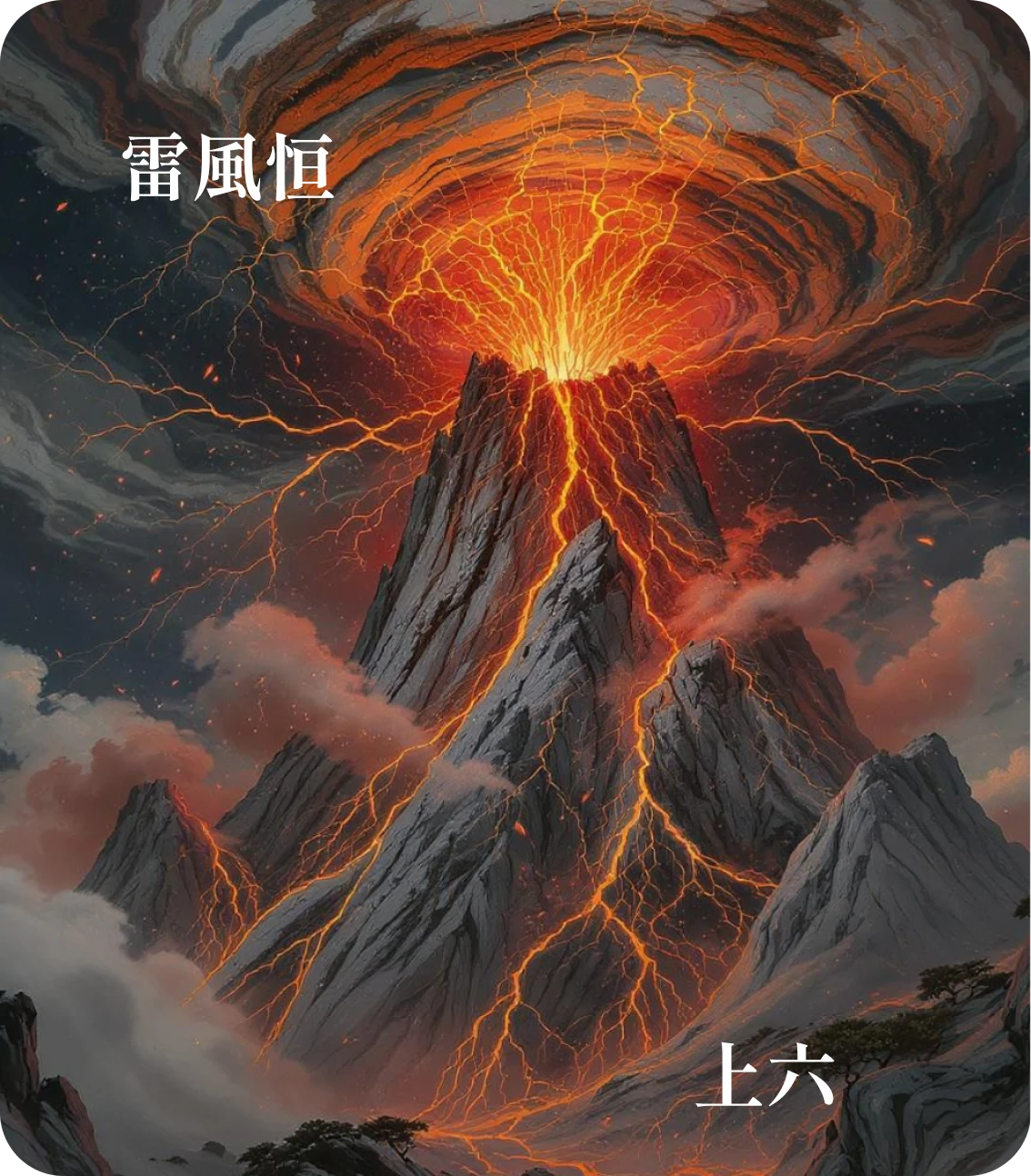 恒卦上六爻カード：振恒