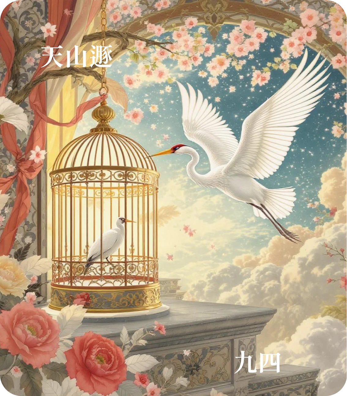 遁卦九四爻カード:好遁