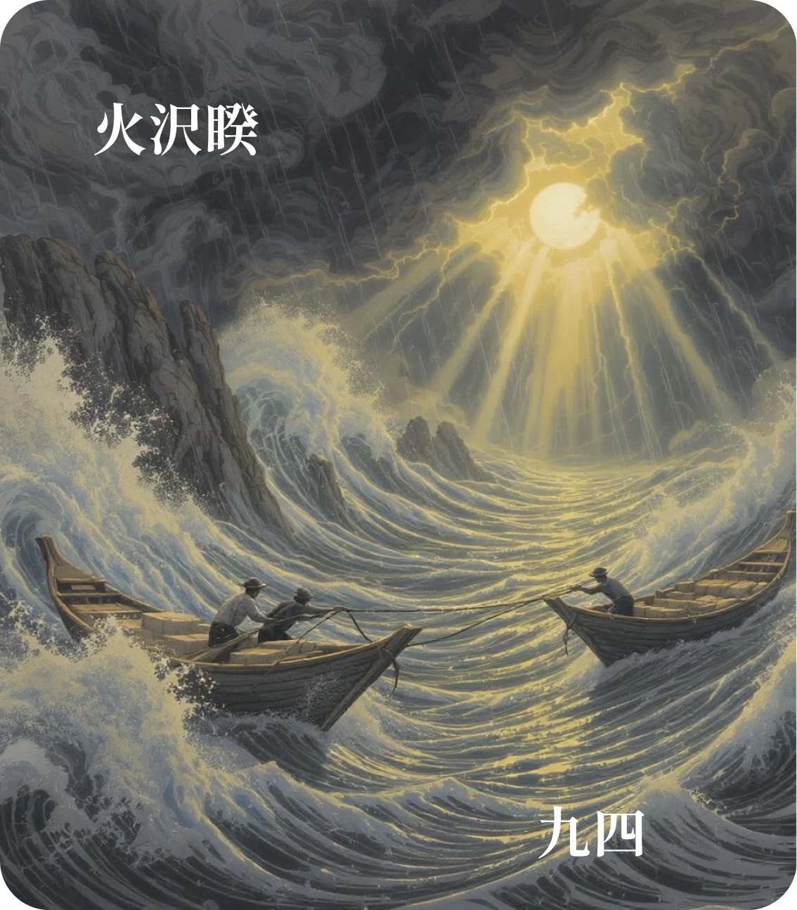 睽卦九四爻カード:睽孤遇元夫