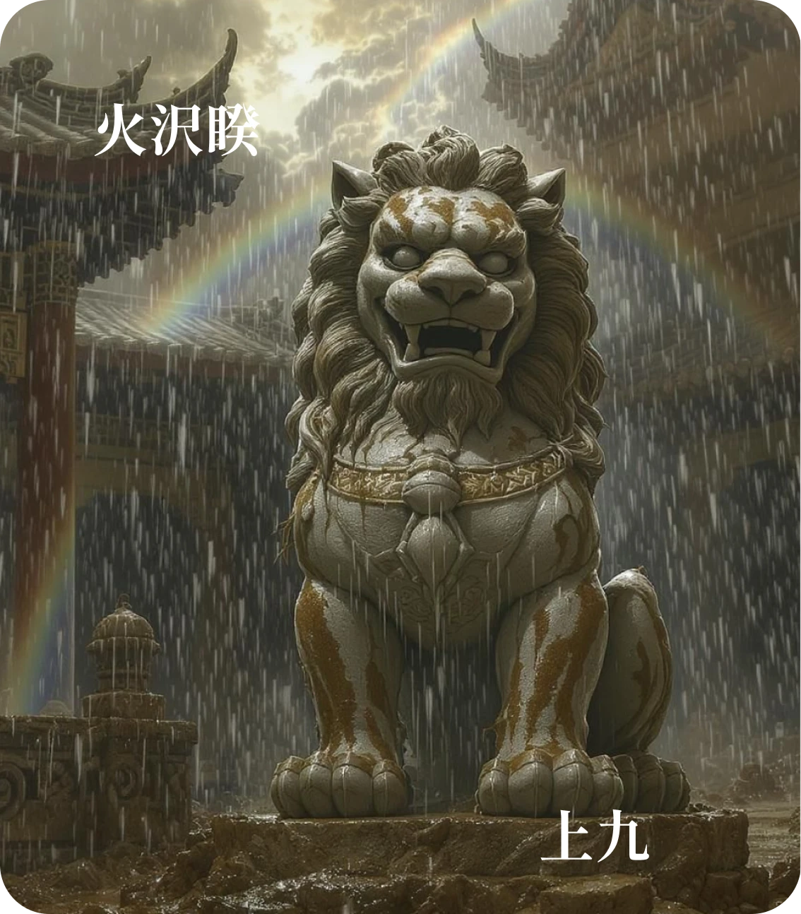 睽卦上九爻カード:睽孤見豕負涂
