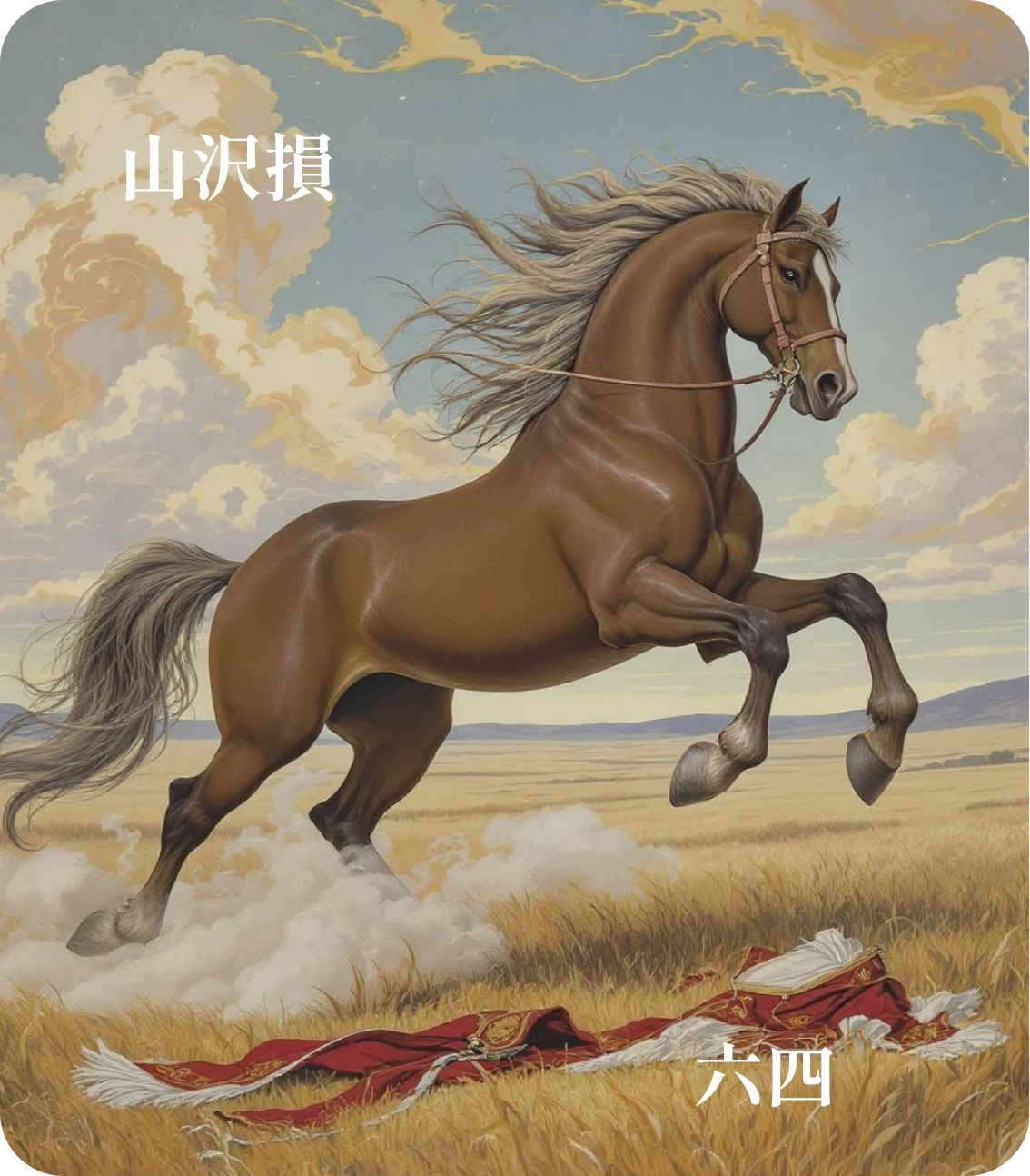 損卦六四爻カード：損其疾