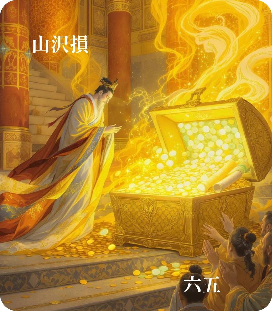 損卦六五爻カード：十朋之龟