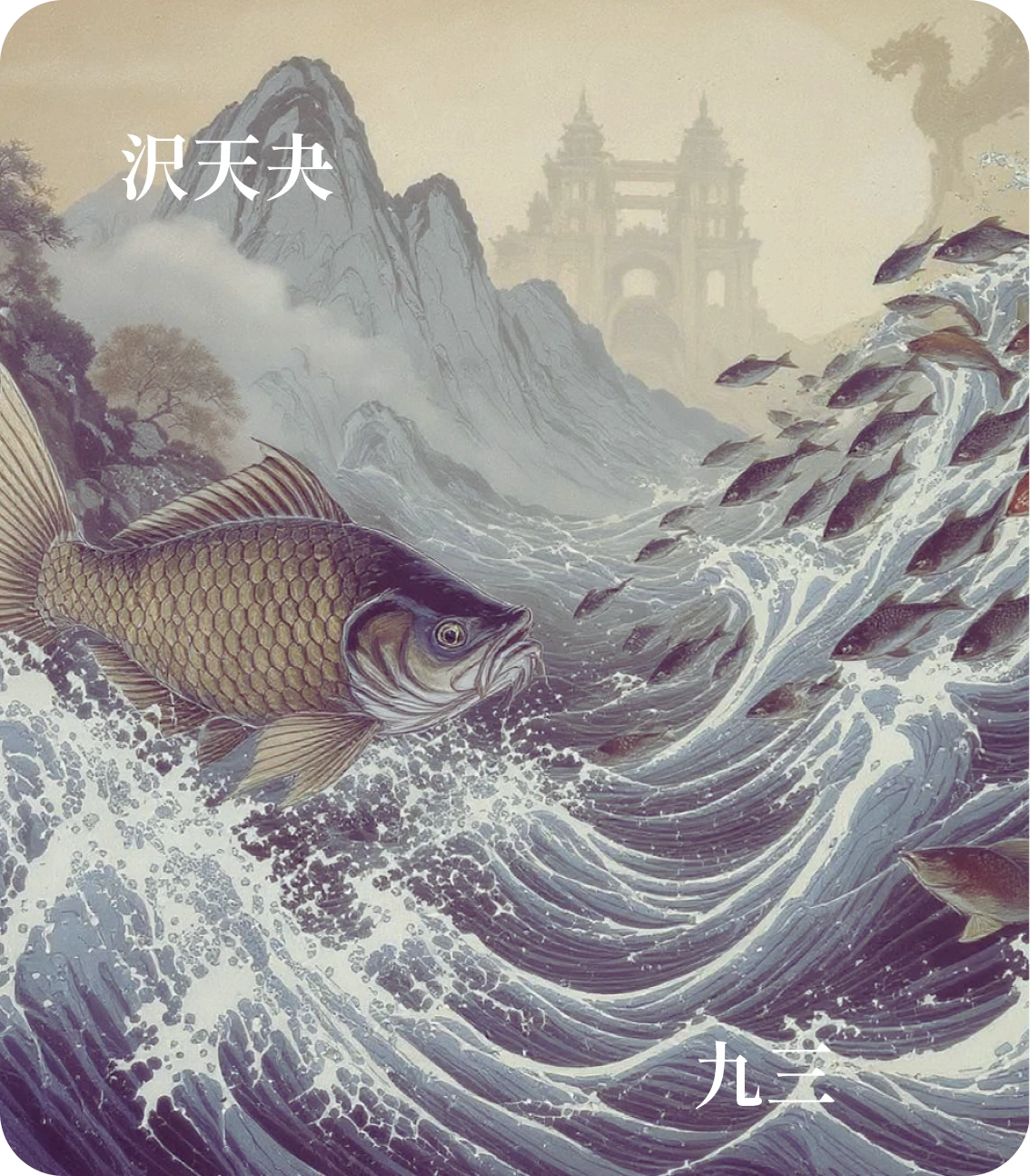 夬卦九三爻カード:壮于頄