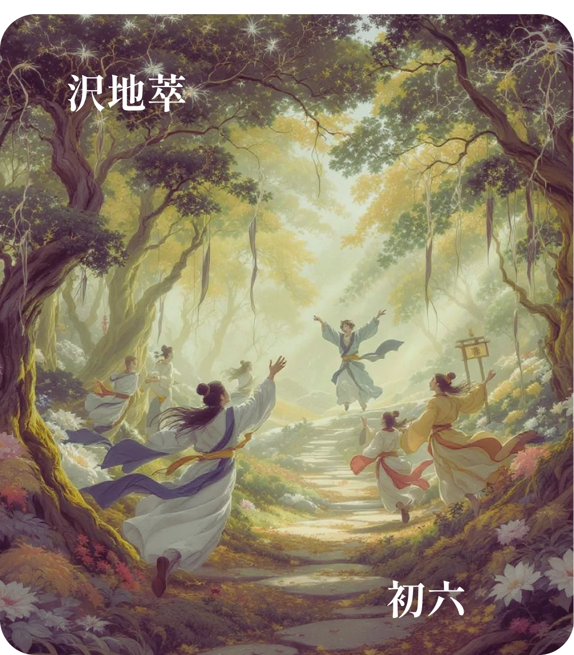 萃卦初六爻カード：有孚不終