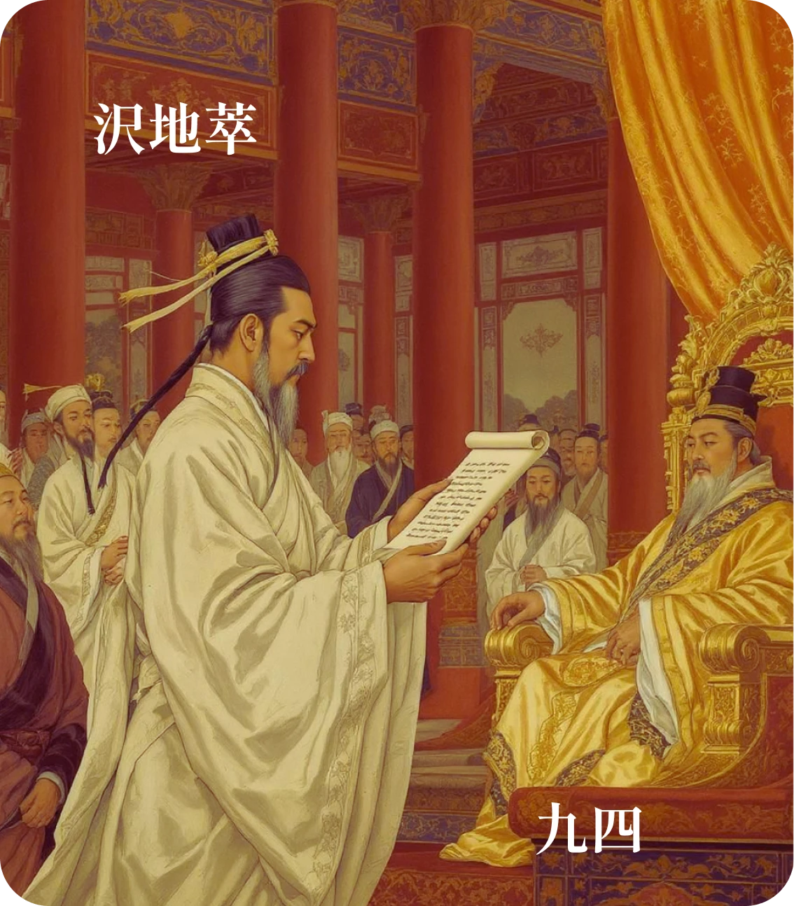 萃卦九四爻カード：大吉無咎