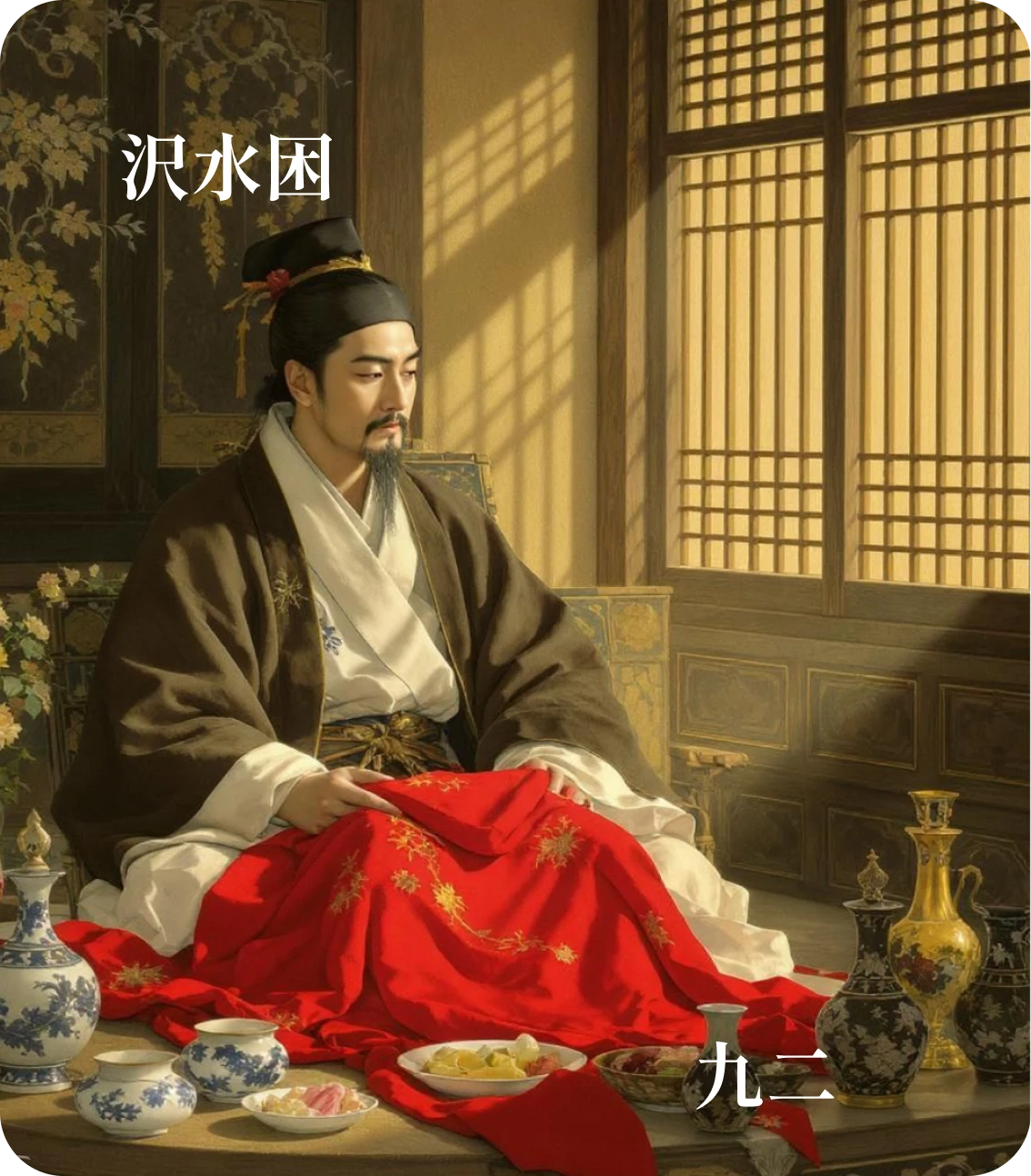 困卦九二爻カード：困于酒食
