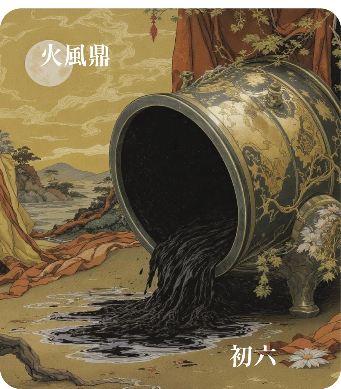 鼎卦初六爻カード：鼎顛趾