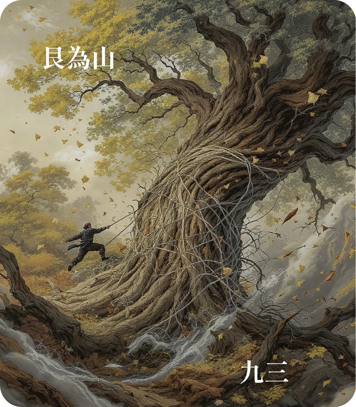 艮卦九三爻カード：艮其限