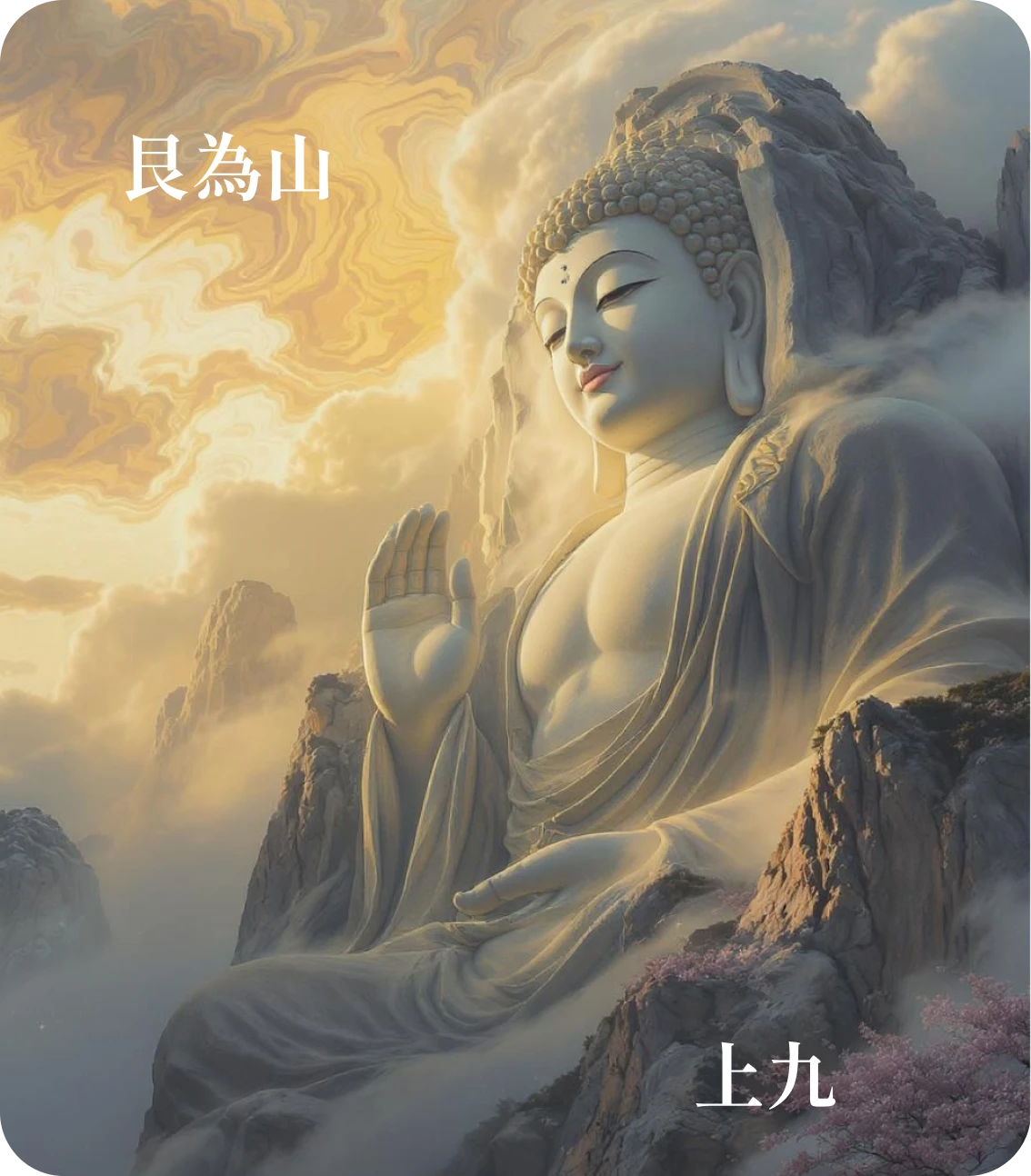艮卦上九爻カード：敦艮吉