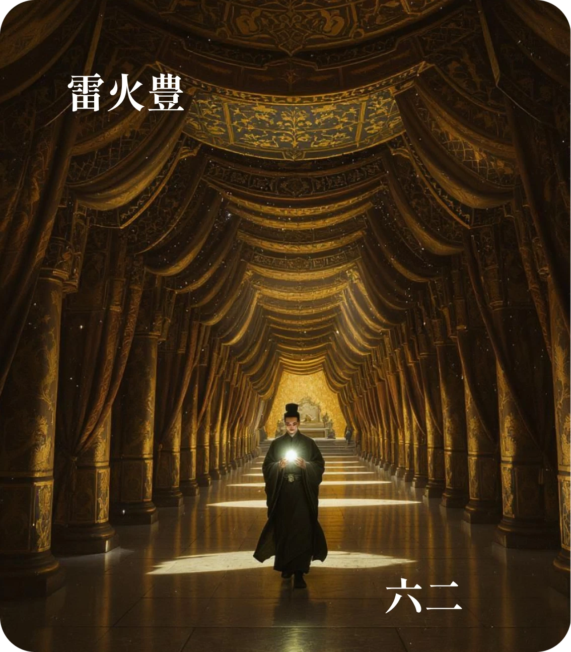 丰卦六二爻カード:丰其蔀日中見斗
