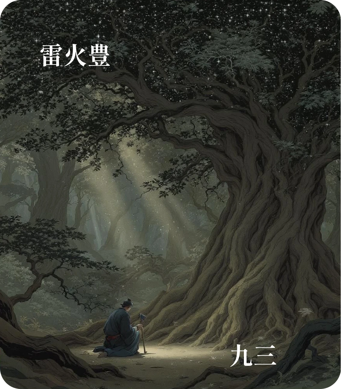 丰卦九三爻カード:丰其沛