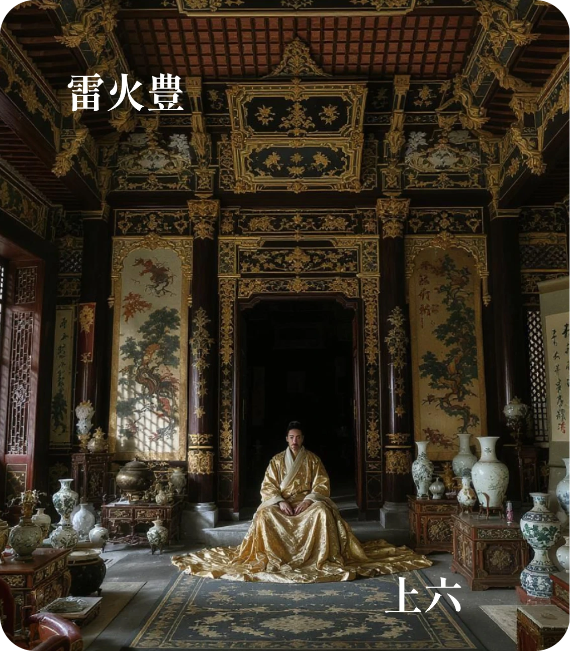 丰卦上六爻カード:丰其屋蔀其家
