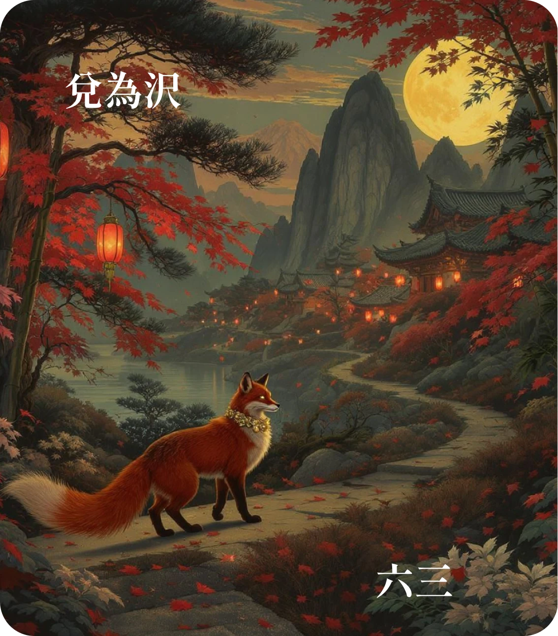 兌卦六三爻カード：来兌凶