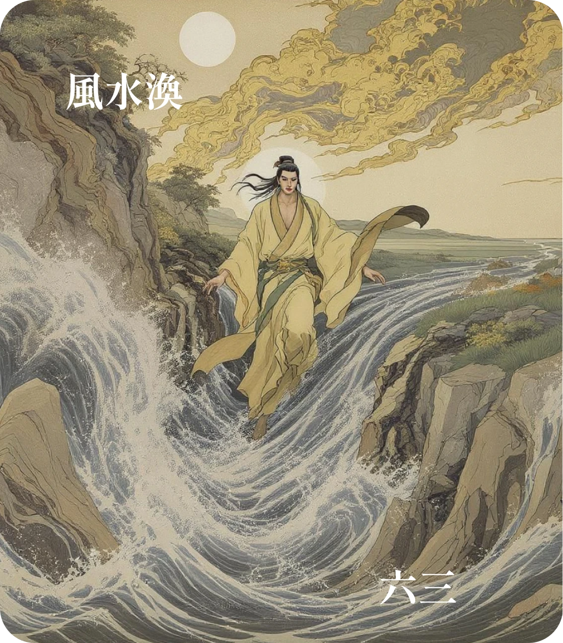 渙卦六三爻カード:渙其躬