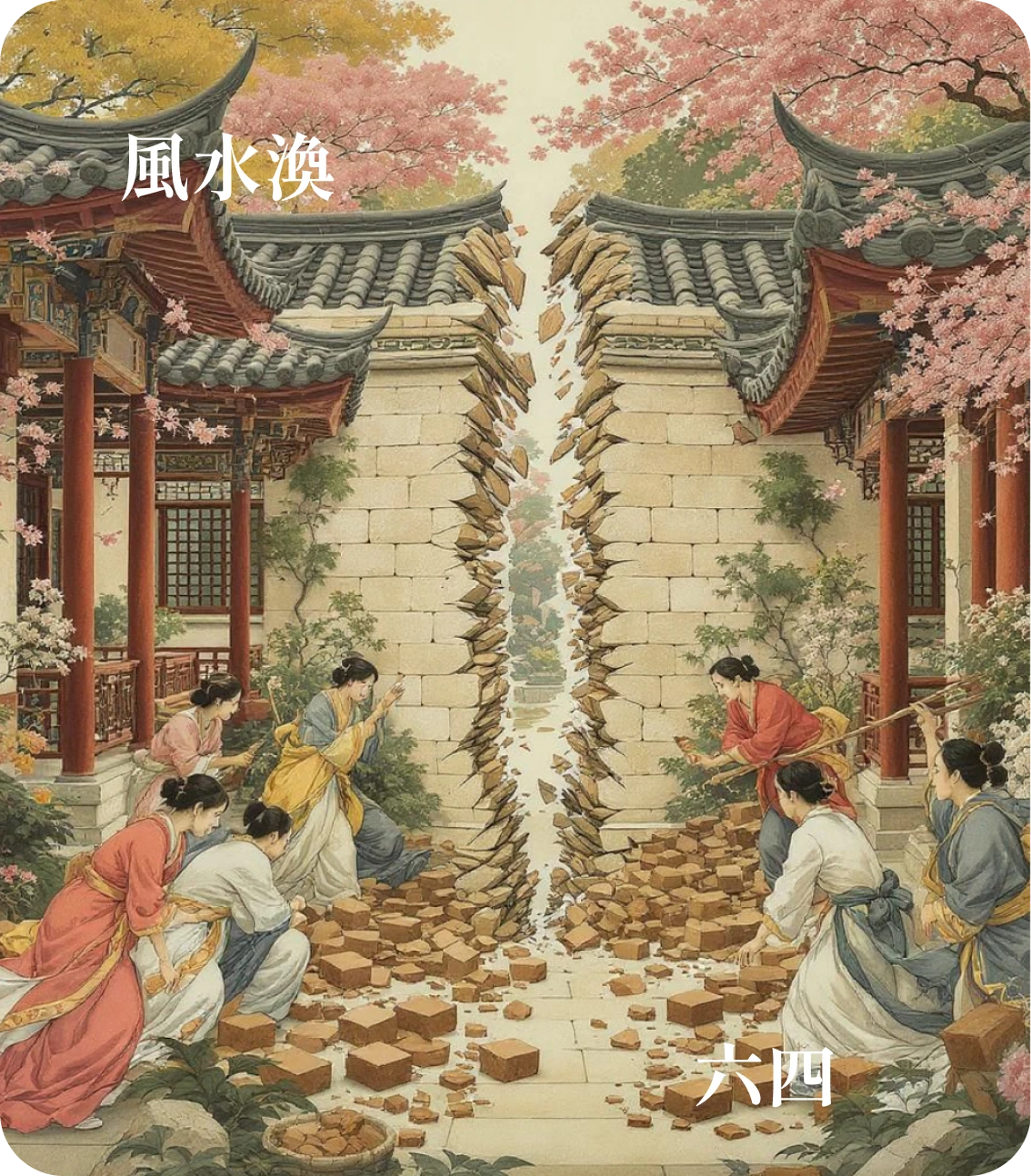 渙卦六四爻カード:渙其群元吉