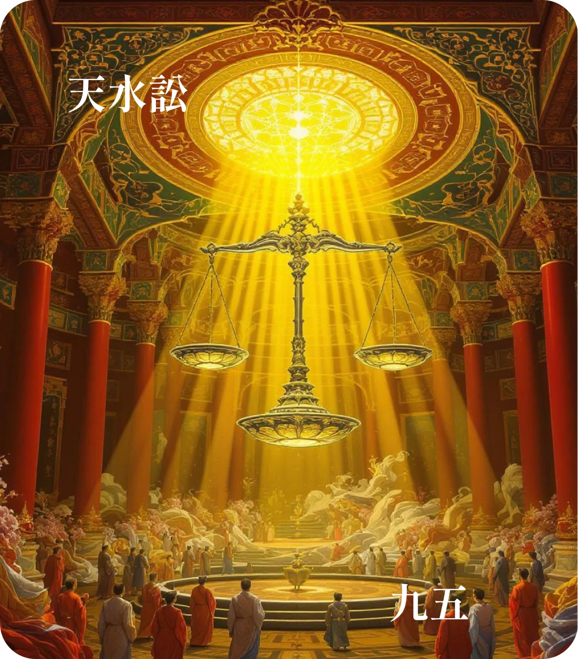 訟卦九五爻カード：訟元吉
