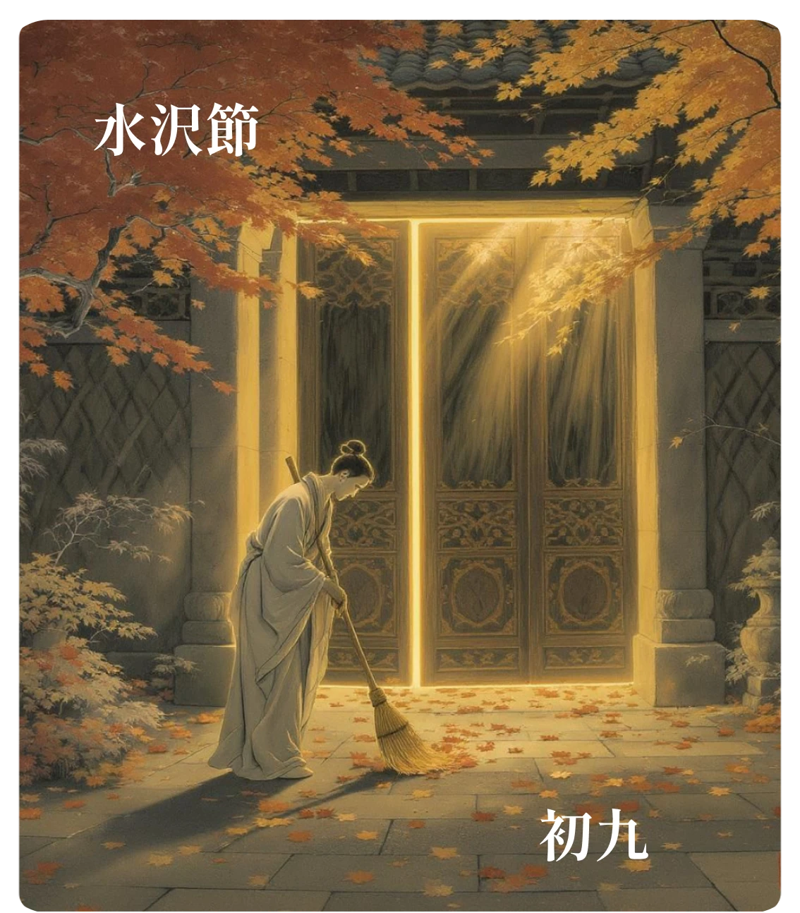 節卦初九爻カード:不出戸庭
