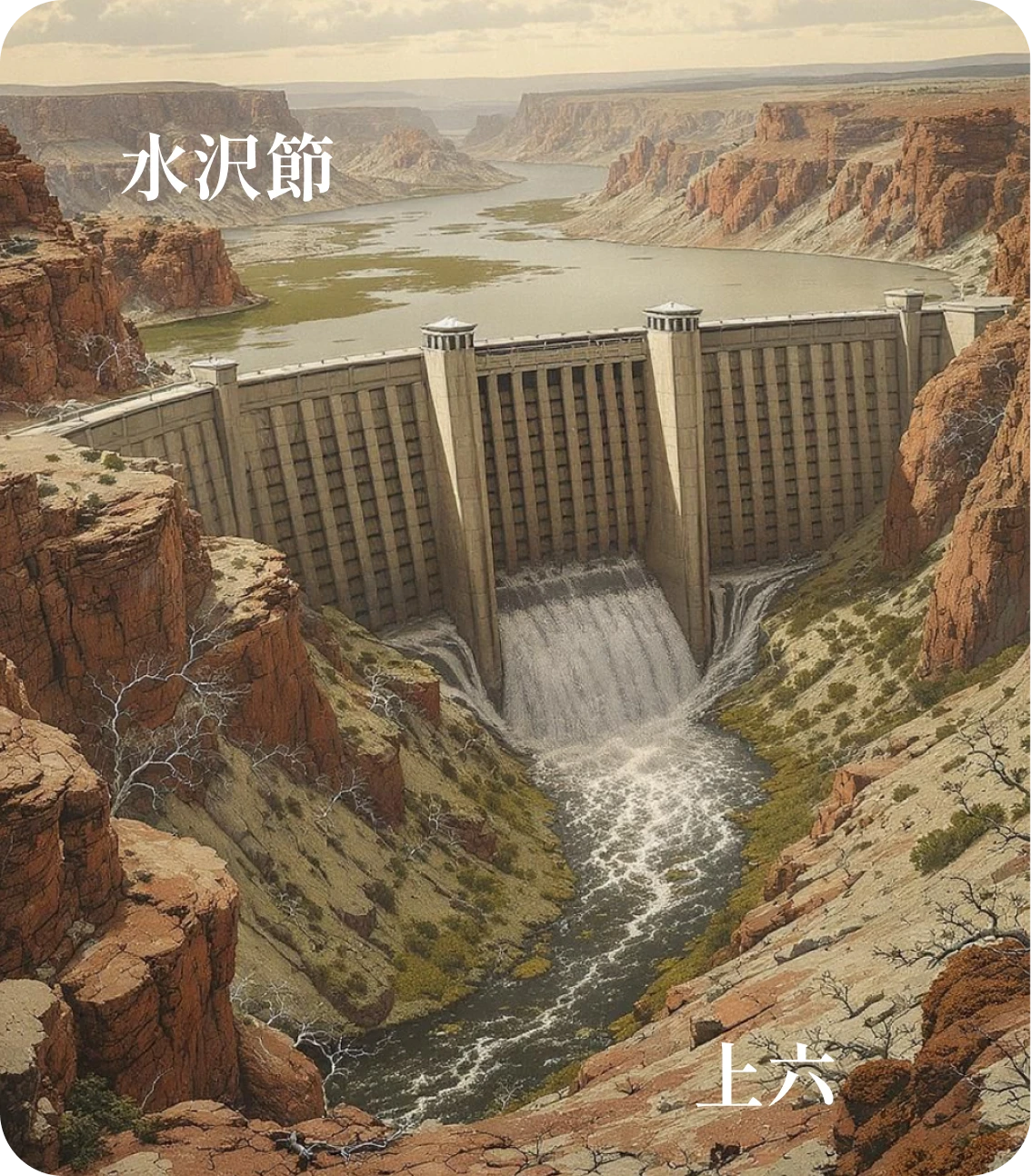 節卦上六爻カード:苦節貞凶