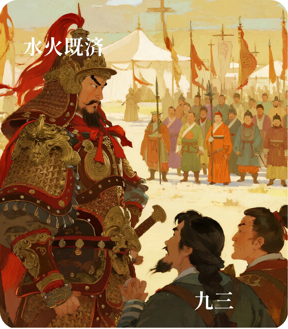 既済卦九三爻カード:高宗伐鬼方