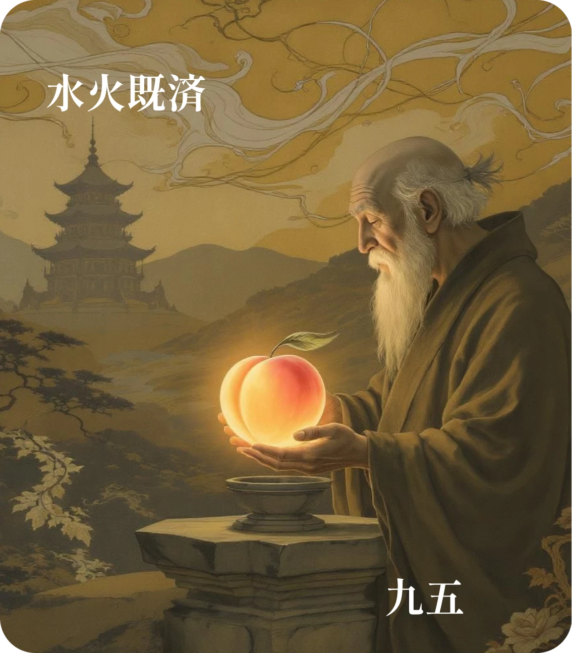 既済卦九五爻カード:東邻殺牛