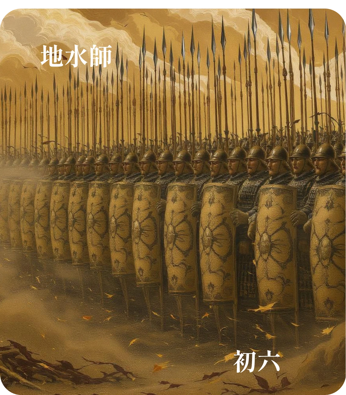 師卦初六爻カード:師出以律