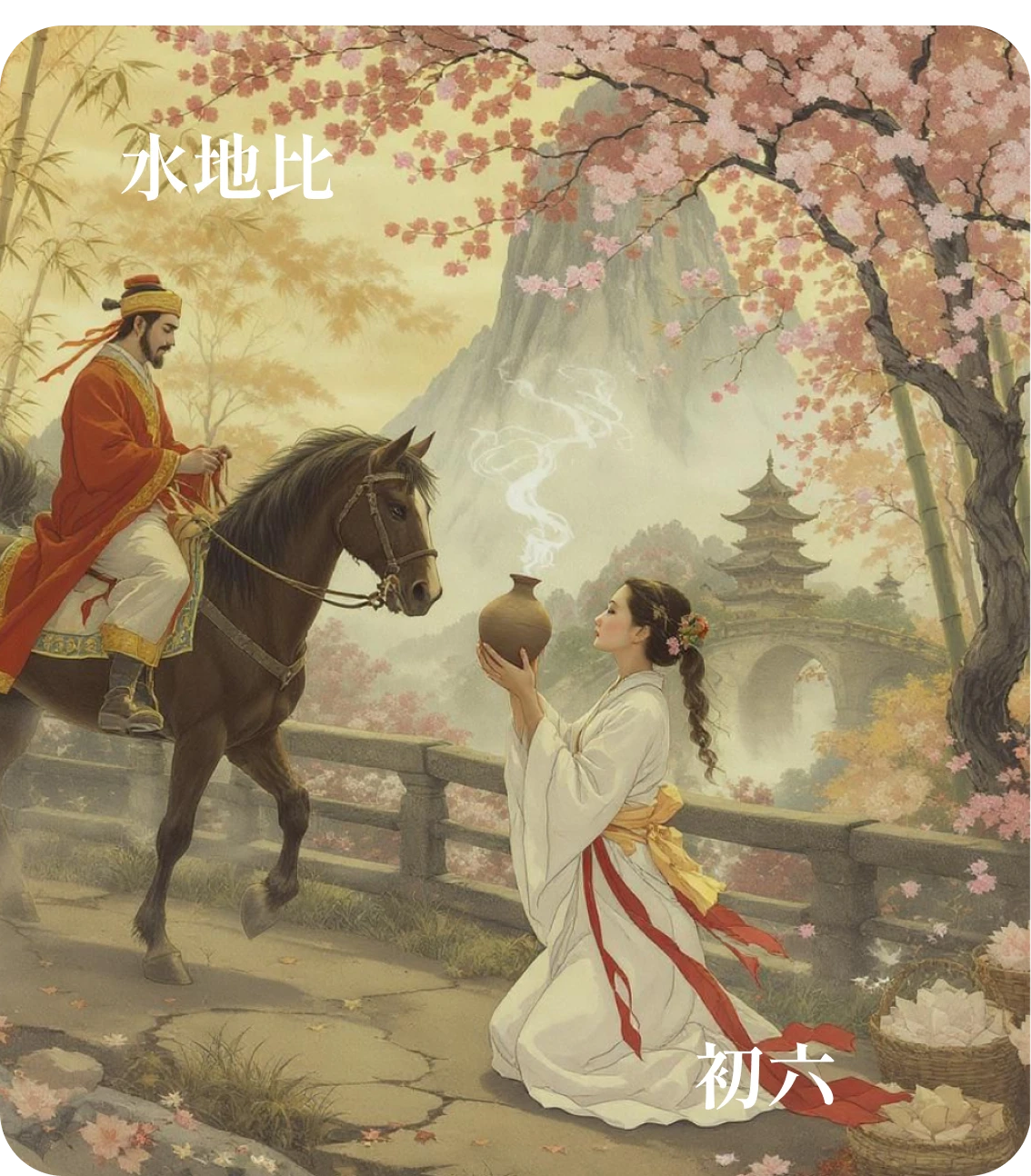 比卦初六爻カード：有孚比之
