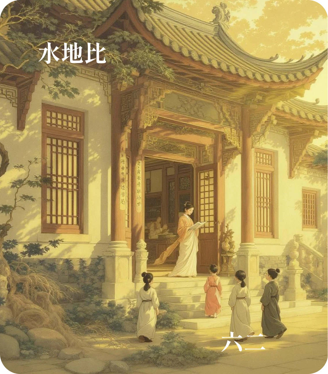 比卦六二爻カード：比之自内