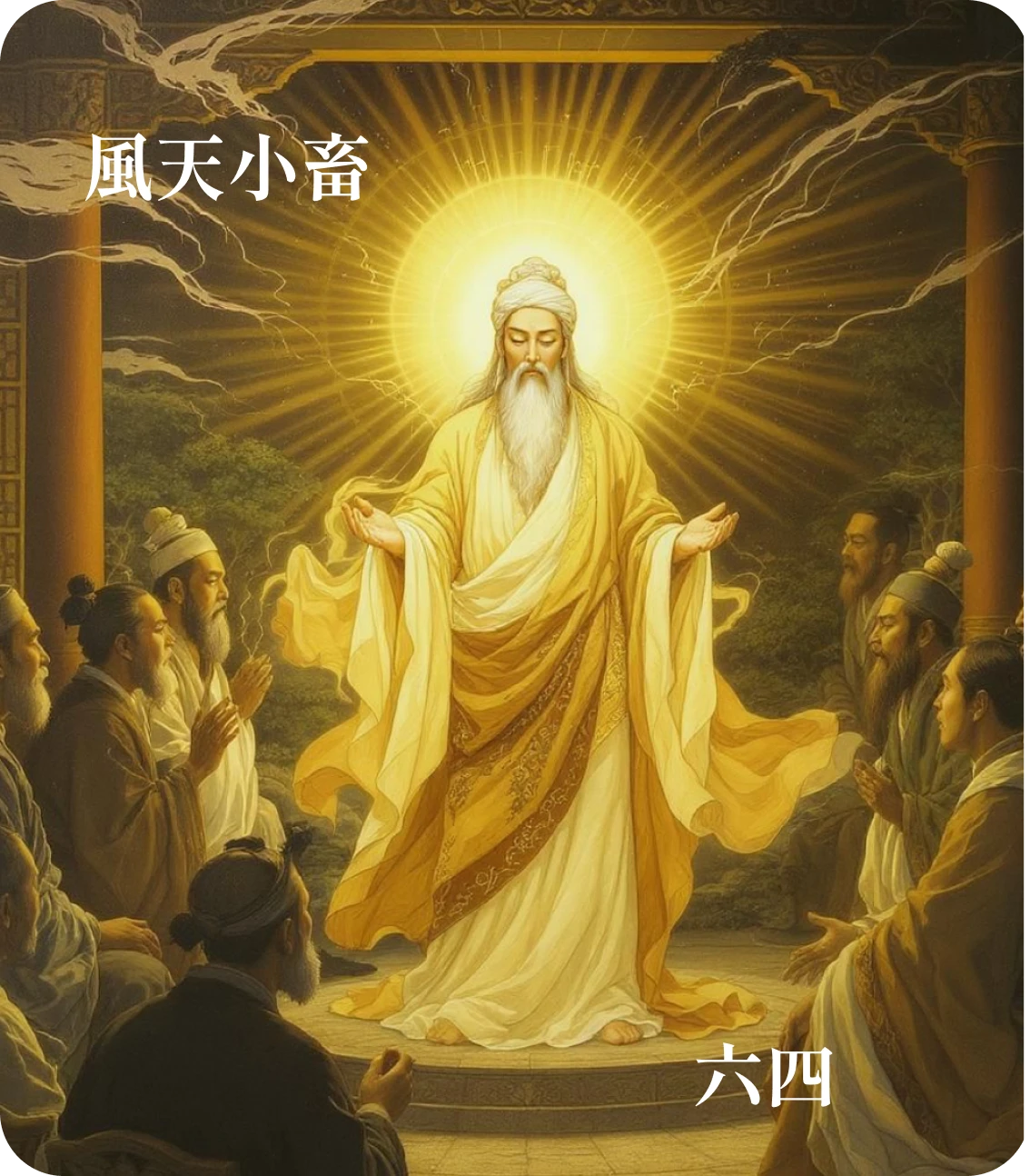 小畜卦六四爻カード：有孚血去