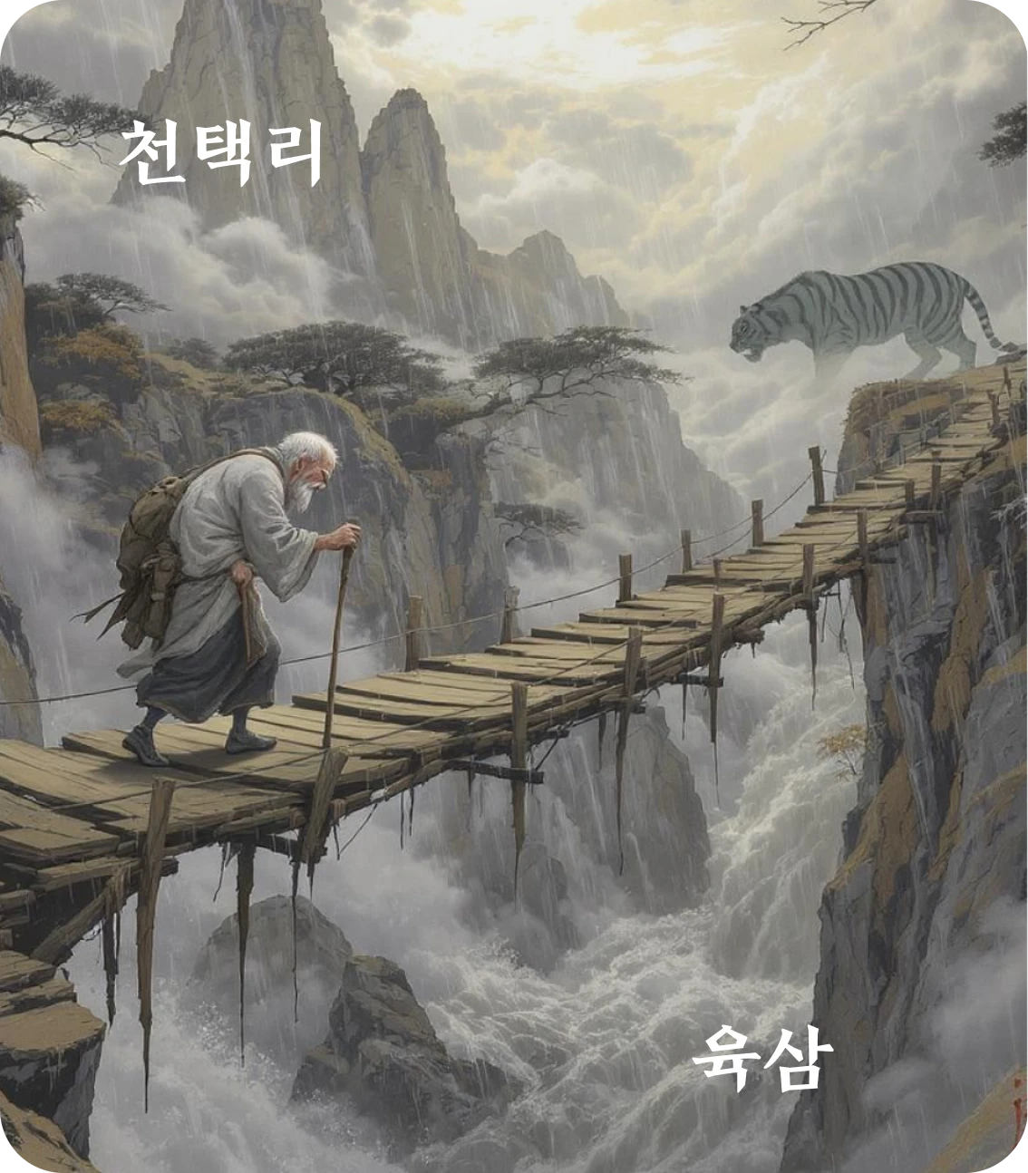 이괘 육삼 효 카드: 이호미질인